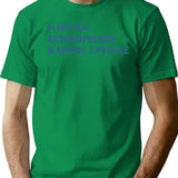 Anthropolgy T-Shirt - Retro Graphic Tee for Men & Women - Green