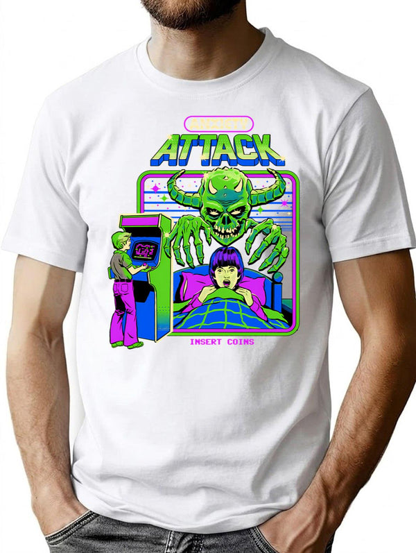 Anxiety Attack T-Shirt - Retro Graphic Tee for Men & Women - White