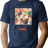 Anxiety Has Many Faces T-Shirt - Retro Graphic Tee for Men & Women - Navy