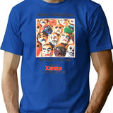 Anxiety Has Many Faces T-Shirt - Retro Graphic Tee for Men & Women - Blue
