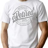Anymore Vintage Retirement Retired 2025 Retirement Men Women T-Shirt - White