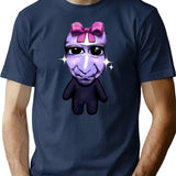 Ao Oni Kawaii T-Shirt - Retro Graphic Tee for Men & Women - Navy