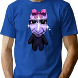 Ao Oni Kawaii T-Shirt - Retro Graphic Tee for Men & Women - Blue