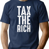 Aoc Tax The Rich Retro Vintage Anti (1) T-Shirt - Navy