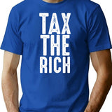 Aoc Tax The Rich Retro Vintage Anti (1) T-Shirt - Blue
