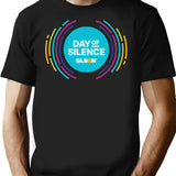 April 23rd National Day Of Silence Graphic Glsen T-Shirt - Black