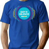 April 23rd National Day Of Silence Graphic Glsen T-Shirt - Blue