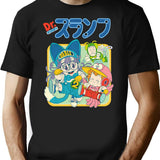 Arale Dr.slump T-Shirt - Retro Graphic Tee for Men & Women - Black