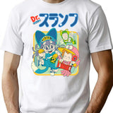 Arale Dr.slump T-Shirt - Retro Graphic Tee for Men & Women - White