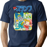 Arale Dr.slump T-Shirt - Retro Graphic Tee for Men & Women - Navy
