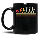Arborist Chainsaw. Retro Style Tree Surgeon Black Coffee Mug, Gift Coffee Mug
