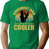 Arborist Dad Tree Climber Climbing Vintage Retro T-Shirt - Green