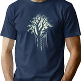 Arborist Tree Climber Vintage Trimmer Art T-Shirt - Navy