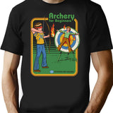 Archery For Beginners T-Shirt - Retro Graphic Tee for Men & Women - Black