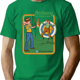 Archery For Beginners T-Shirt - Retro Graphic Tee for Men & Women - Green