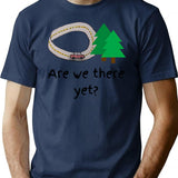 Are We There Yet (1) T-Shirt - Retro Graphic Tee for Men & Women - Navy