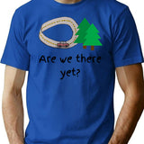 Are We There Yet (1) T-Shirt - Retro Graphic Tee for Men & Women - Blue