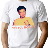 Are You Norm T-Shirt - Retro Graphic Tee for Men & Women - White