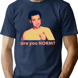 Are You Norm T-Shirt - Retro Graphic Tee for Men & Women - Navy