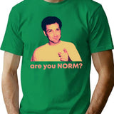 Are You Norm T-Shirt - Retro Graphic Tee for Men & Women - Green