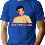 Are You Norm T-Shirt - Retro Graphic Tee for Men & Women - Blue