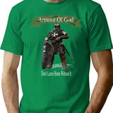 Armour Of God T-Shirt - Retro Graphic Tee for Men & Women - Green
