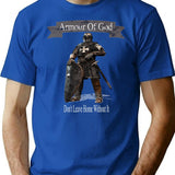 Armour Of God T-Shirt - Retro Graphic Tee for Men & Women - Blue