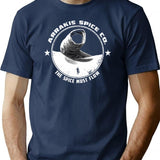 Arrakis Spice Company T-Shirt - Retro Graphic Tee for Men & Women - Navy