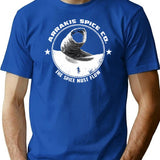 Arrakis Spice Company T-Shirt - Retro Graphic Tee for Men & Women - Blue