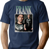 Art Frank Castle Vintage Retro T-Shirt - Retro Graphic Casual Tee - Navy