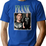 Art Frank Castle Vintage Retro T-Shirt - Retro Graphic Casual Tee - Blue