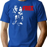 Art Free Funny Gifts Boys Girls Vintage T-Shirt - Blue