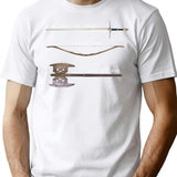 Art Picture Funny Gifts Vintage T-Shirt - Retro Graphic Casual Tee - White