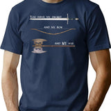 Art Picture Funny Gifts Vintage T-Shirt - Retro Graphic Casual Tee - Navy