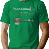 Art Picture Funny Gifts Vintage T-Shirt - Retro Graphic Casual Tee - Green