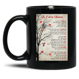 As I Sit In Heaven Poem Poster Black Coffee Mug