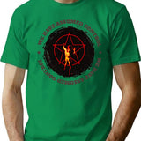 Assumed Control Starman T-Shirt - Retro Graphic Tee for Men & Women - Green