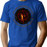 Assumed Control Starman T-Shirt - Retro Graphic Tee for Men & Women - Blue