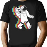 Astronaut Funk Retro Funny T-Shirt - Sarcastic Humor Graphic Tee - Black