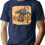 At-at Pipi Rough T-Shirt - Retro Graphic Tee for Men & Women - Navy