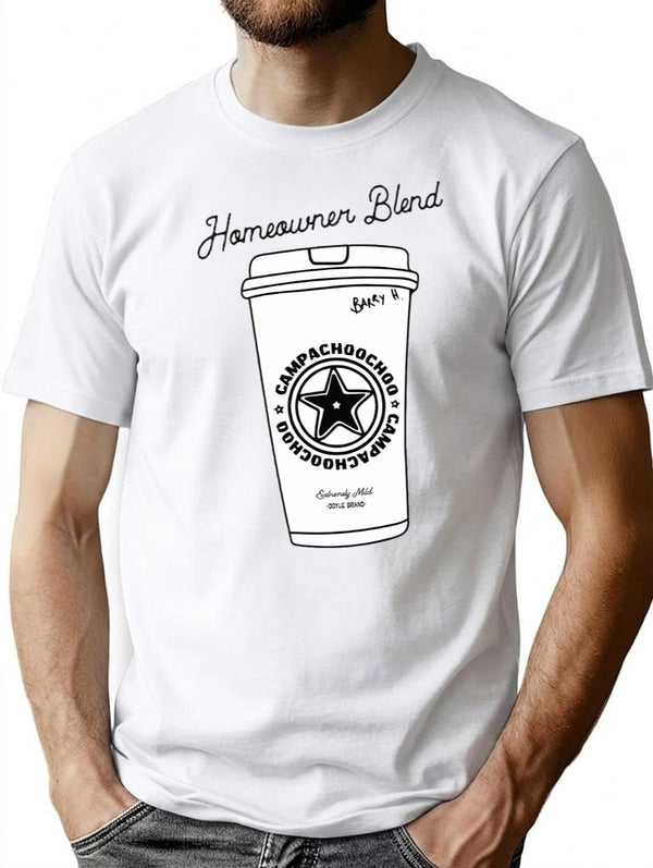 Athletico Mince Vintage Style Barry Homeowner Campachoochoo For Men Inspired By Bob Mortime T-Shirt - White