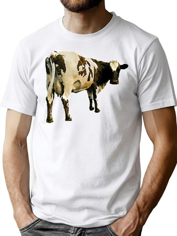 Atom Heart Mother Classic T Shirt - Retro Graphic Tee for Men & Women - White
