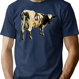 Atom Heart Mother Classic T Shirt - Retro Graphic Tee for Men & Women - Navy