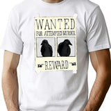 Attempted Murder T-Shirt - Retro Graphic Tee for Men & Women - White