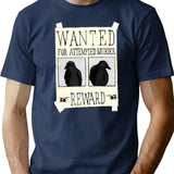 Attempted Murder T-Shirt - Retro Graphic Tee for Men & Women - Navy