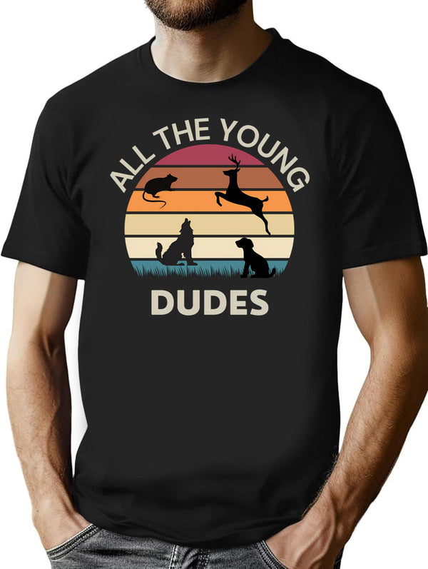 Atyd Vintage T-Shirt - Retro Graphic Casual Tee - Black