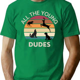 Atyd Vintage T-Shirt - Retro Graphic Casual Tee - Green