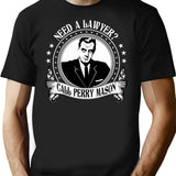 Aucar Perry Mason Funny T-Shirt - Sarcastic Humor Graphic Tee - Black