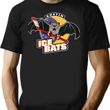 Austin Ice Bats Retro Defunct Hockey T-Shirt - Black