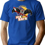 Austin Ice Bats Retro Defunct Hockey T-Shirt - Blue